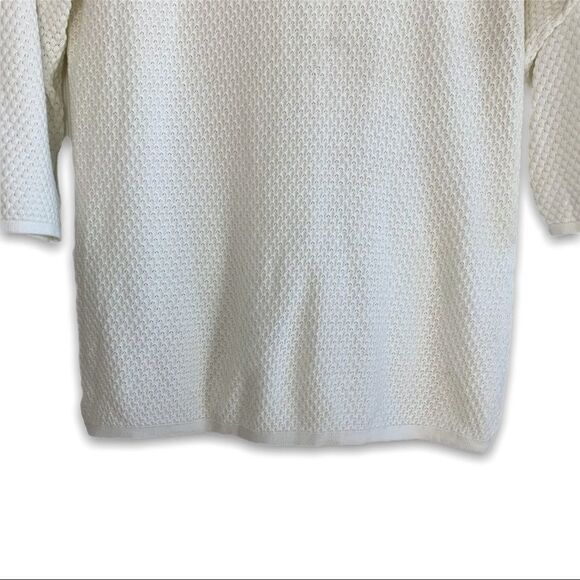 Hinge Viscose Blend Rhinestone Detail Neck Sweater - Picture 3 of 7